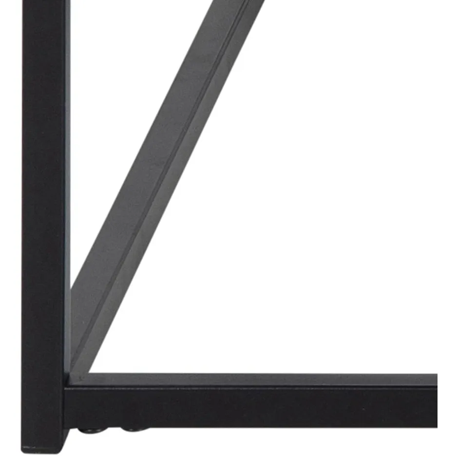 Lisomme Vic houten salontafel zwart - met krantenrek - 110 x 60 cm, foto 4