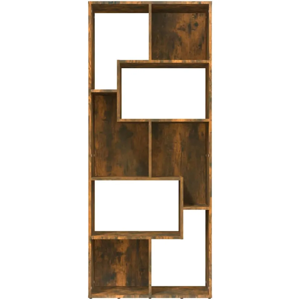 vidaXL Boekenkast 67x24x161 cm bewerkt hout gerookt eikenkleurig, foto 4
