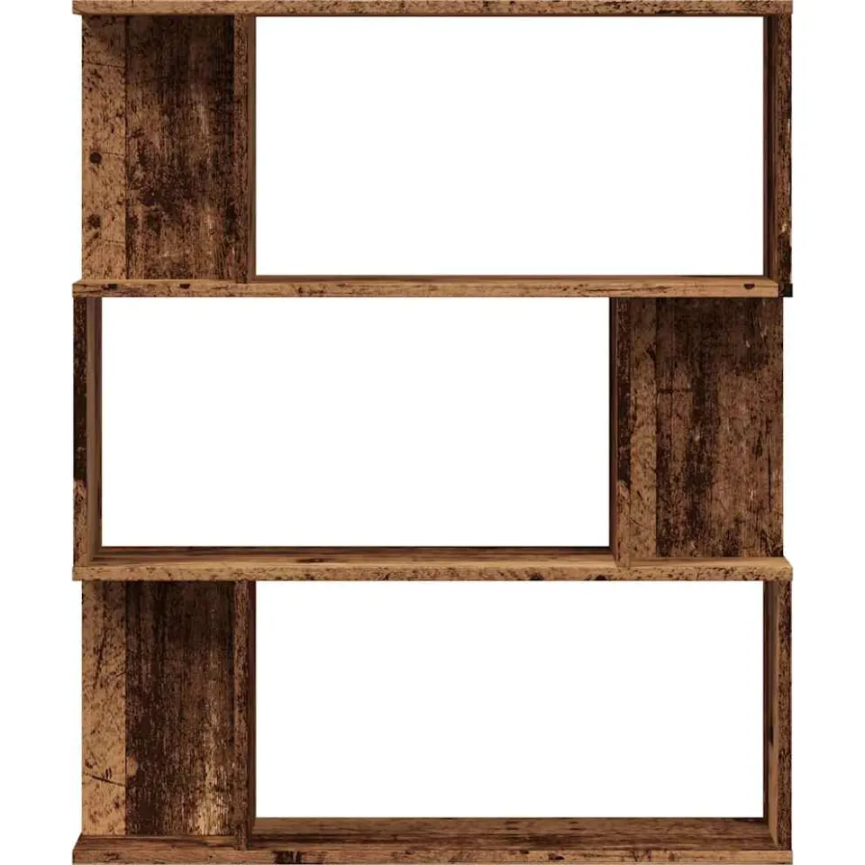 vidaXL Boekenkast 80x24x96 cm bewerkt hout oud houtkleurig bruin, foto 4