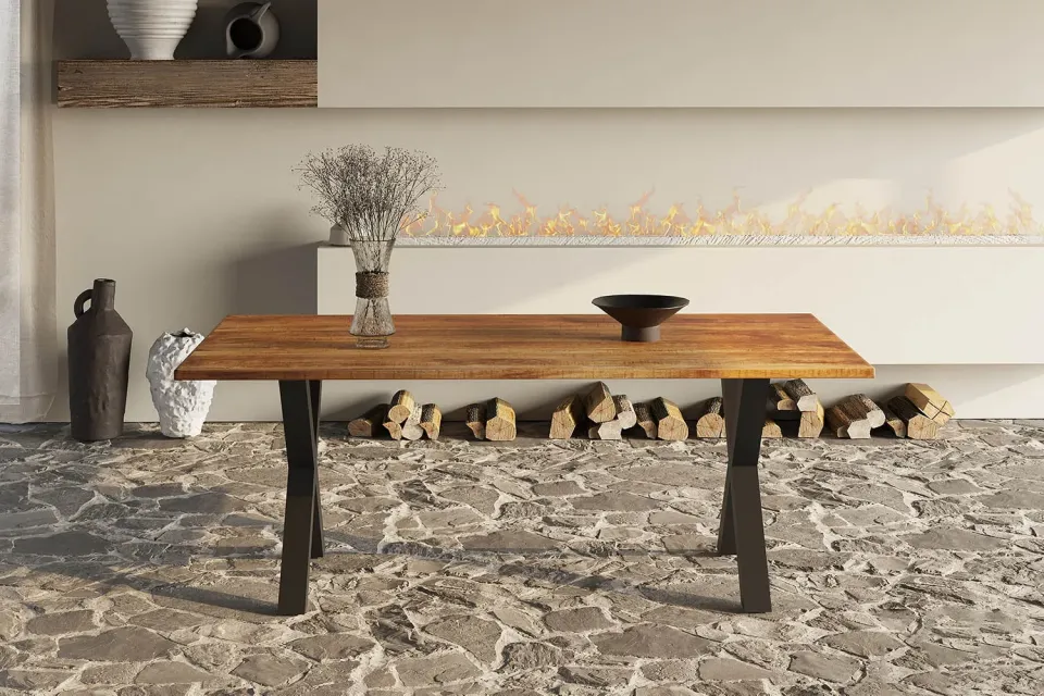 Eetkamertafel Raegan Magnolia naturel bruin, foto 2