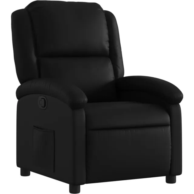 vidaXL Relaxfauteuil - zwart - kunstleer