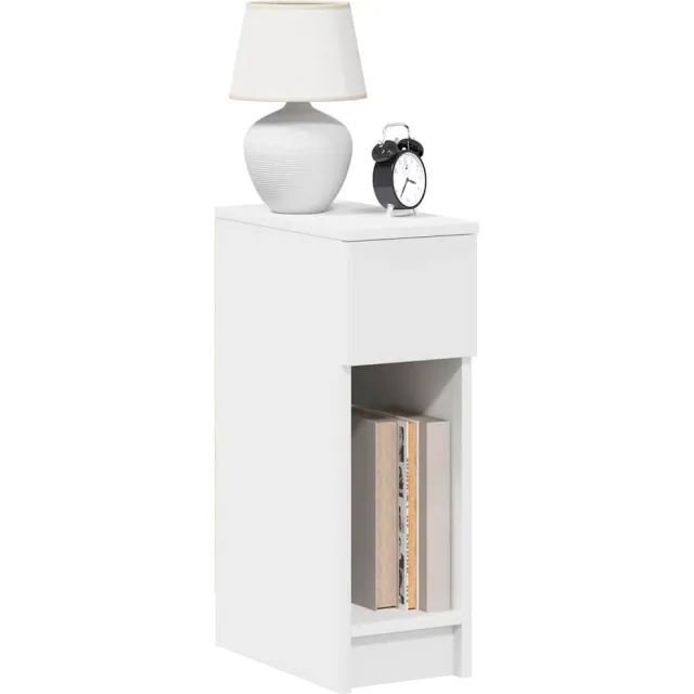 vidaXL Nachtkastjes 2 st met lade 20x36x60 cm wit
