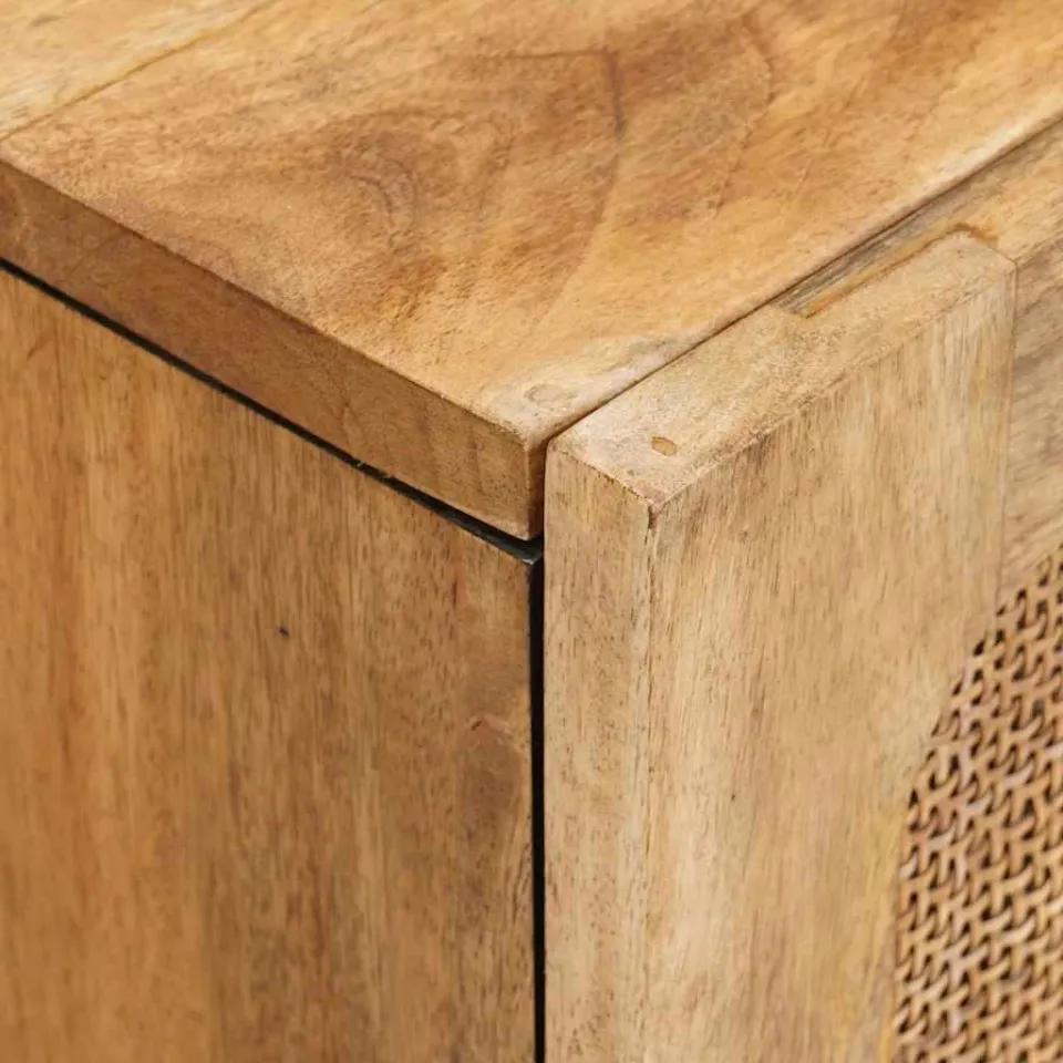 vidaXL Badkamer wastafelkast Bruin 62 x 33 x 58 cm Massief Mango Hout, foto 4