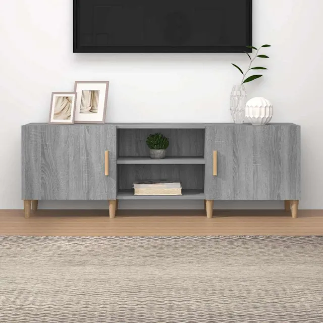 vidaXL Tv-meubel 150x30x50 cm bewerkt hout grijs sonoma eikenkleurig, foto 2