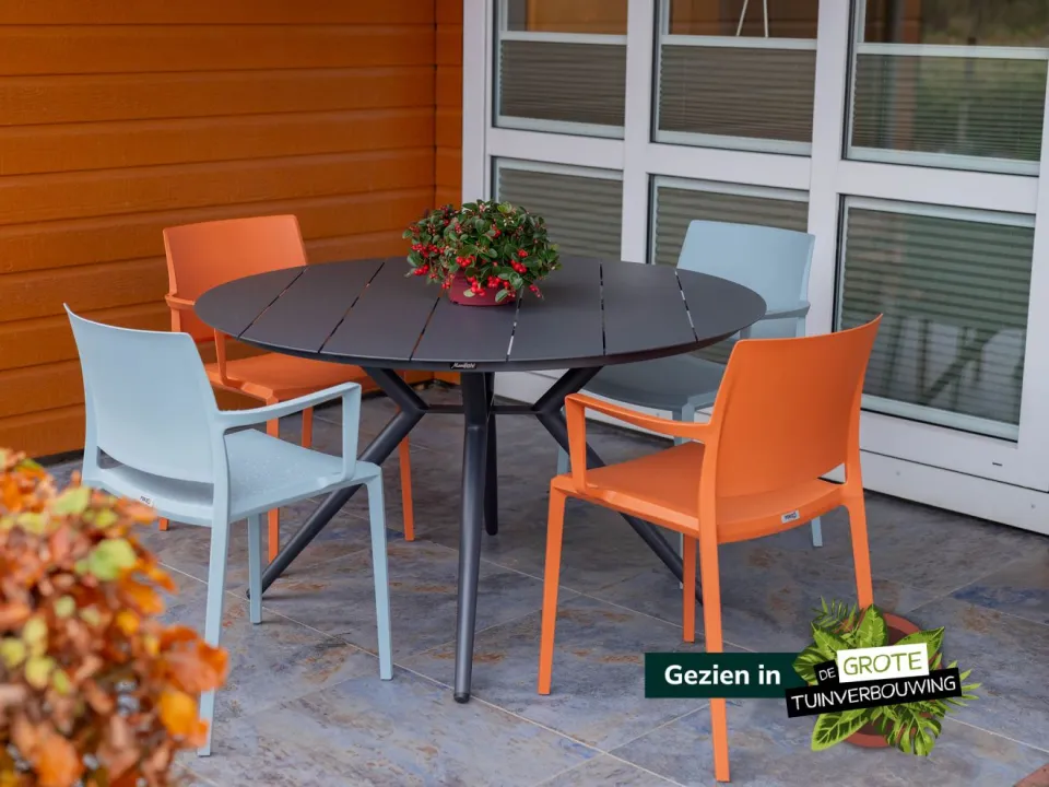 Manifesto Furniture Manifesto Sora dining tuintafel ø 127cm (h:75cm) grijs, foto 5