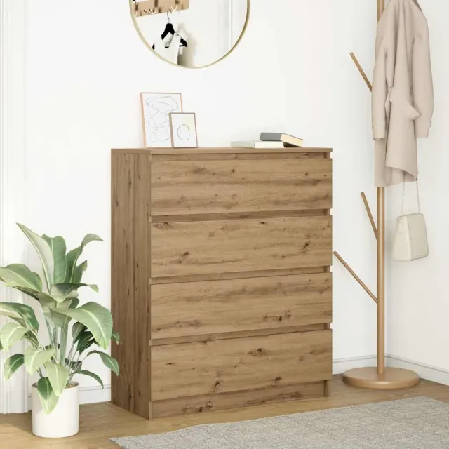 vidaXL Dressoir 80x35x99 cm spaanplaat artisan eikenkleurig Bruin