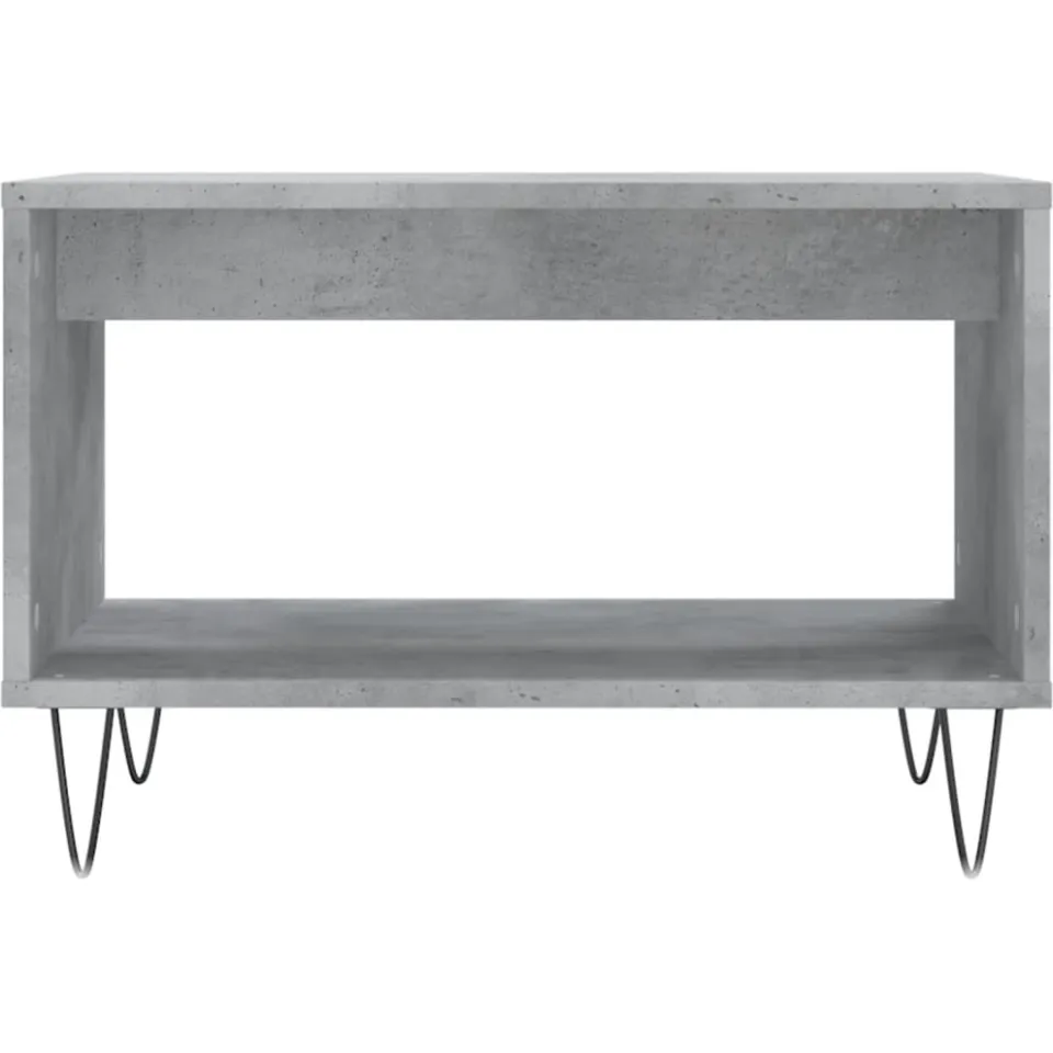 vidaXL Salontafel 60x50x40 cm bewerkt hout betongrijs grijs