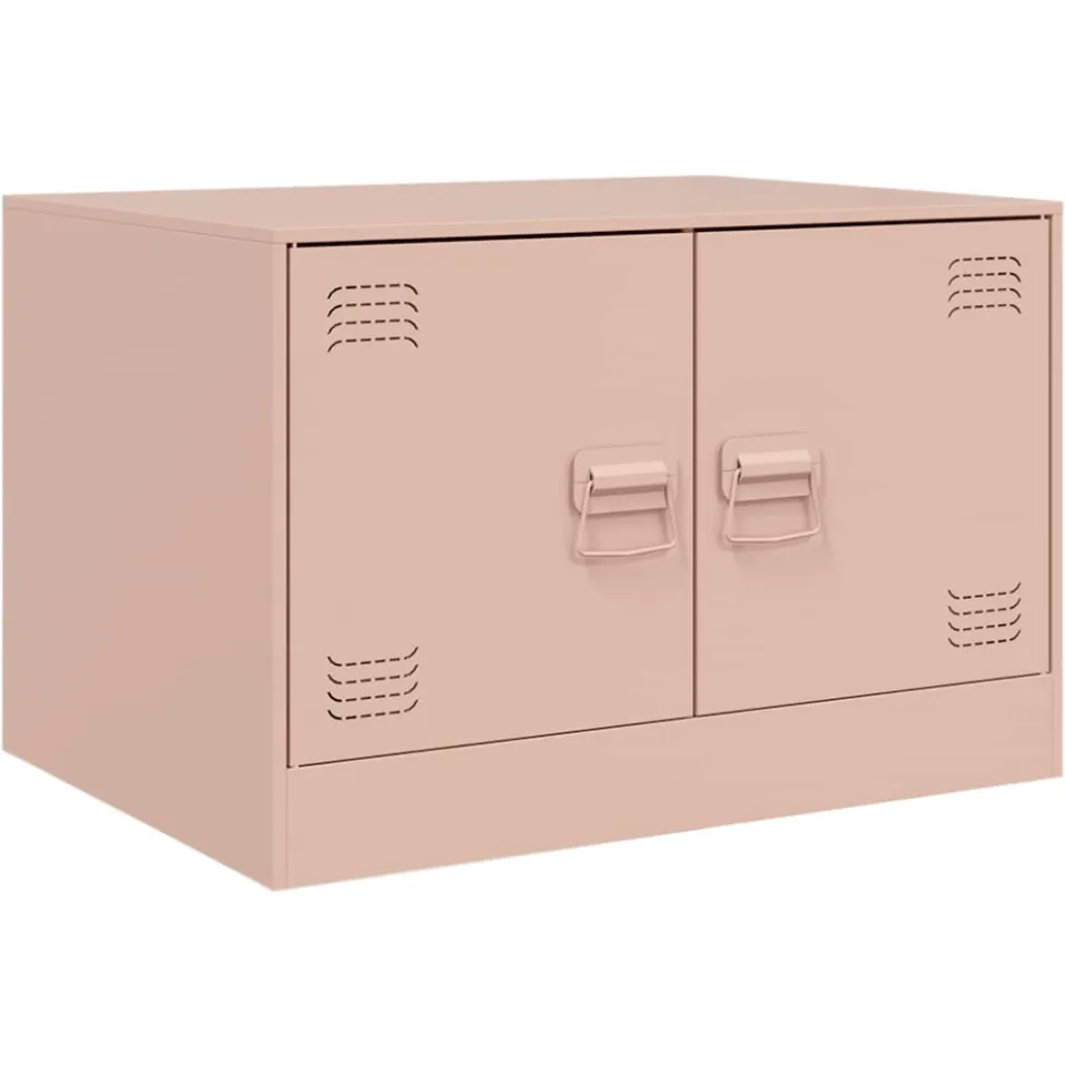 vidaXL Salontafel 67x50x44 cm staal roze, foto 3