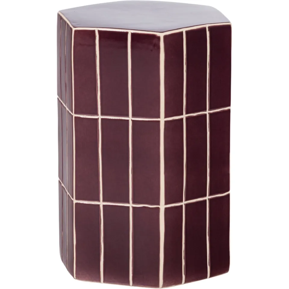 WOOOD Plu decoratieve bijzettafel paars, foto 2