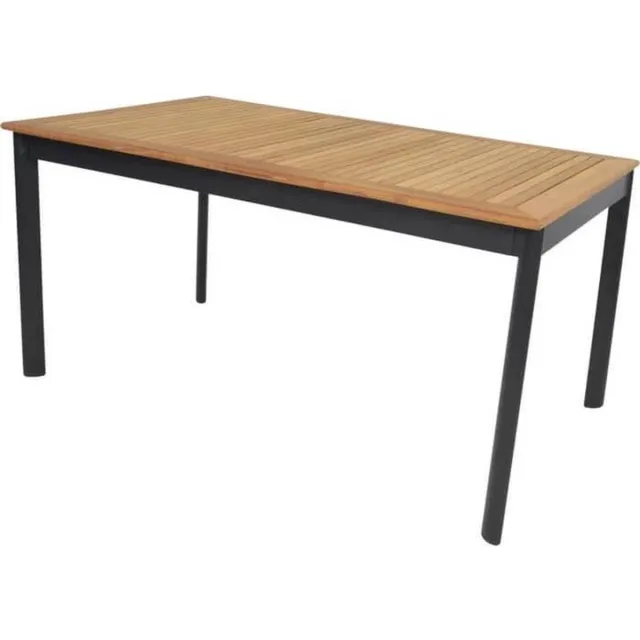 Sunburst Monza dinertafel - Zwart/Bruin