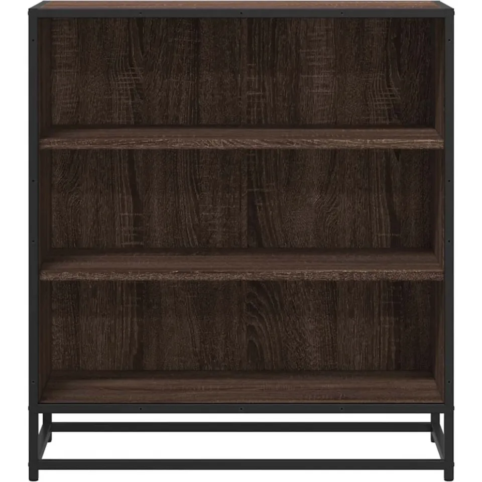 vidaXL Dressoir 68x35x76 cm bewerkt hout en metaal bruin eikenkleur, foto 4