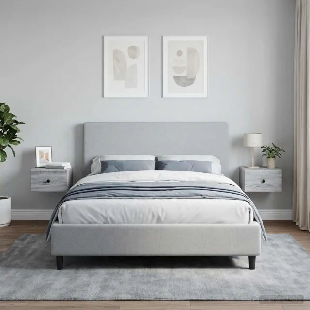vidaXL Wandbeugel Bedkast 2 st Grijs sonoma 34,5 x 33 x 20 cm, foto 2