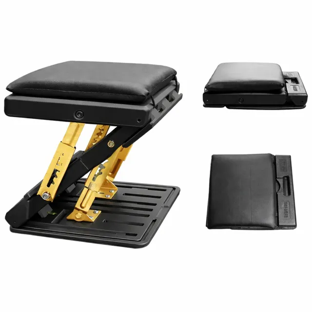 Jurrys Voetensteun - Beensteun - Voetenbankje - Bureau voetsteun - Verstelbaar - Reizen - Ergonomisch - Zwart - 31.5×31.5 cm