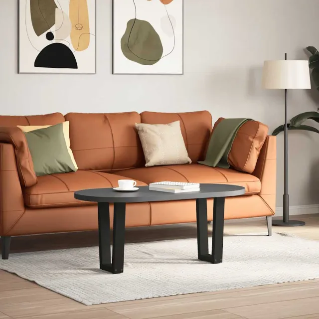 vidaXL Salontafelpoten 2 st V-vormig 38x(42-43,3) cm staal zwart
