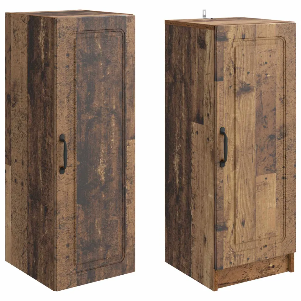 vidaXL Kastenset 2 st Oud hout Bewerkt hout bruin, foto 4