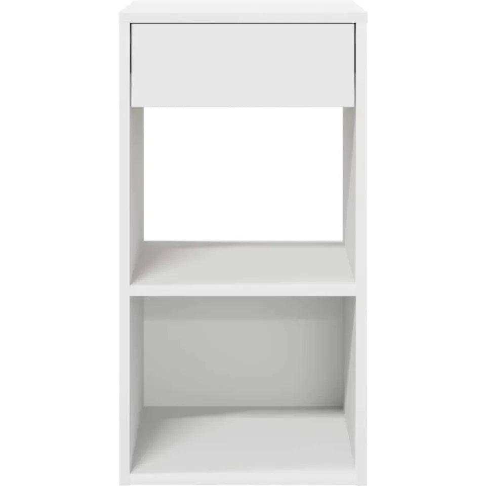 vidaXL Nachtkastjes 2 st met lade 35x34x66,5 cm wit, foto 4