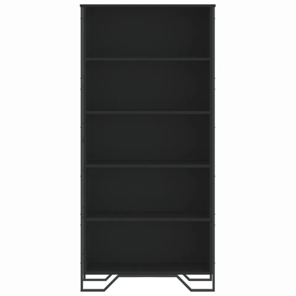 vidaXL Boekenkast 80x31x169 cm bewerkt hout zwart, foto 3