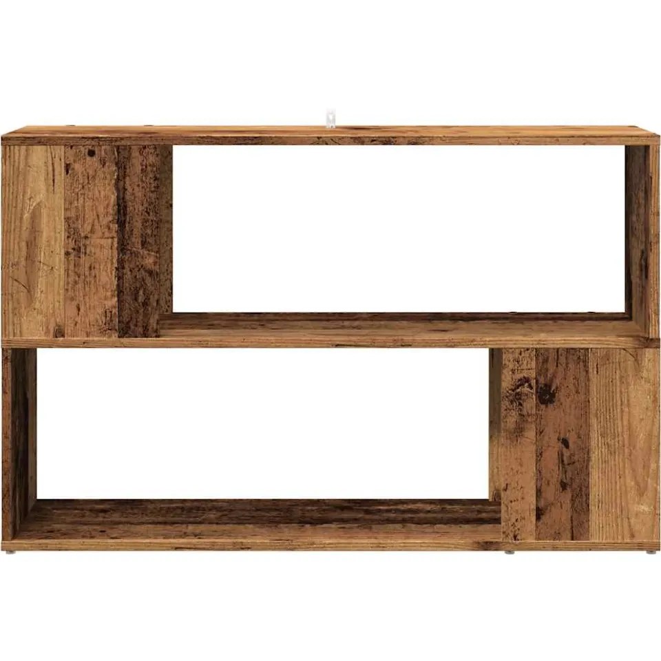 vidaXL Boekenkast 100x24x63 cm bewerkt hout oud houtkleurig bruin, foto 4