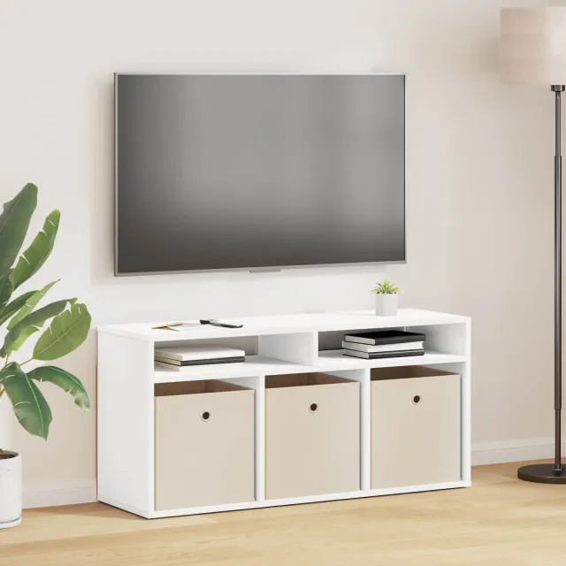 vidaXL Laagkast met lade Wit 102 x 32 x 48,5 cm, foto 2