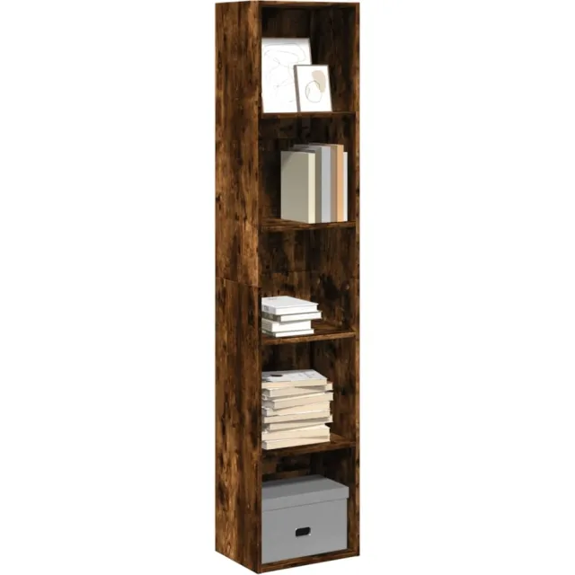 vidaXL Boekenkast 40x30x189 cm bewerkt hout gerookt eikenkleurig Bruin
