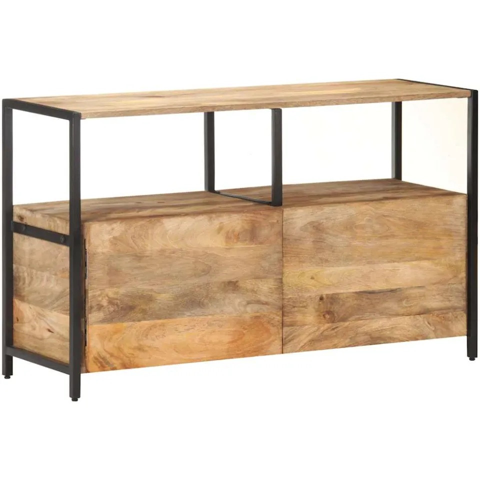 vidaXL Dressoir 110x35x65 cm massief mangohout bruin, foto 4