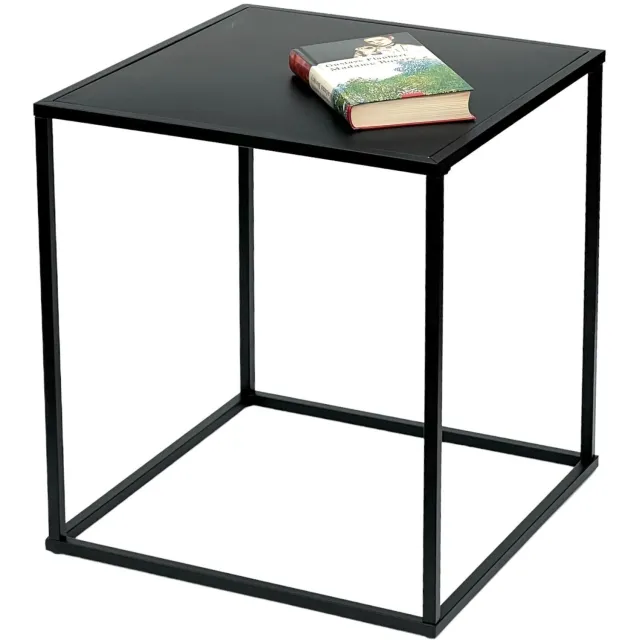 ‎DanDiBo DanDiBo Bijzettafel vierkant - Zwart metaal - 45 cm