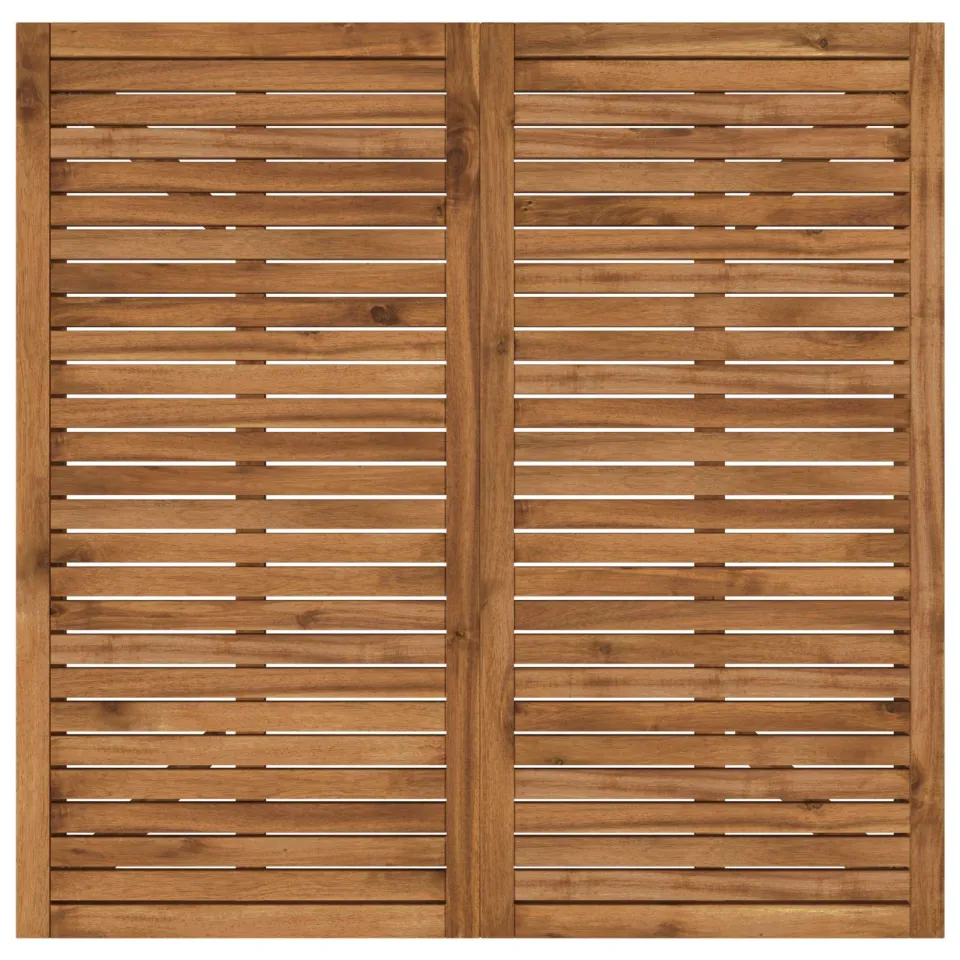vidaXL Tuindiner tafel LAREN Naturel 110 x 108,5 x 75 cm, foto 4