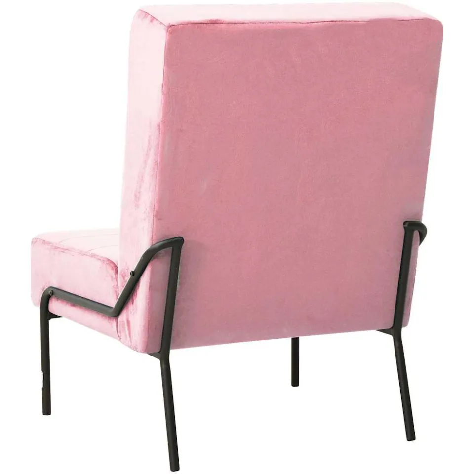 vidaXL Relaxstoel 65x79x87 cm fluweel roze, foto 3
