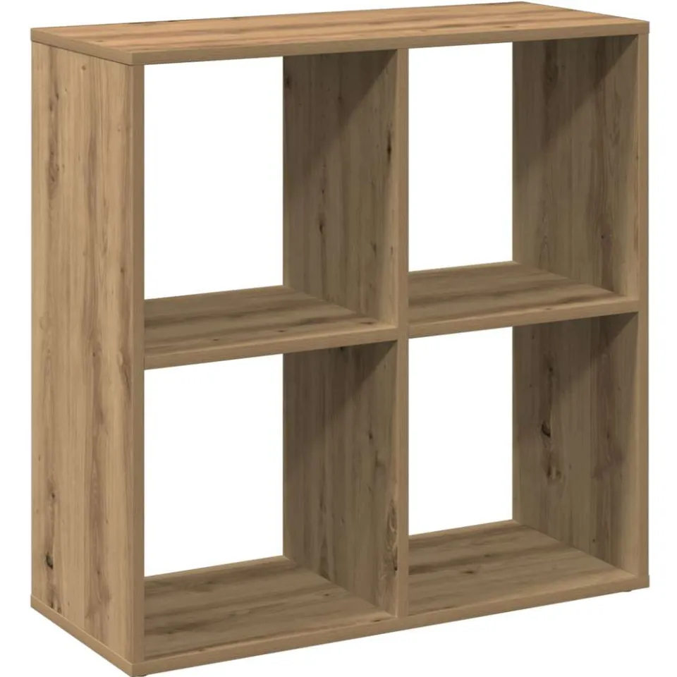 vidaXL Kamerscherm / boekenkast 69,5x29x69,5 cm hout artisanaal eiken Bruin