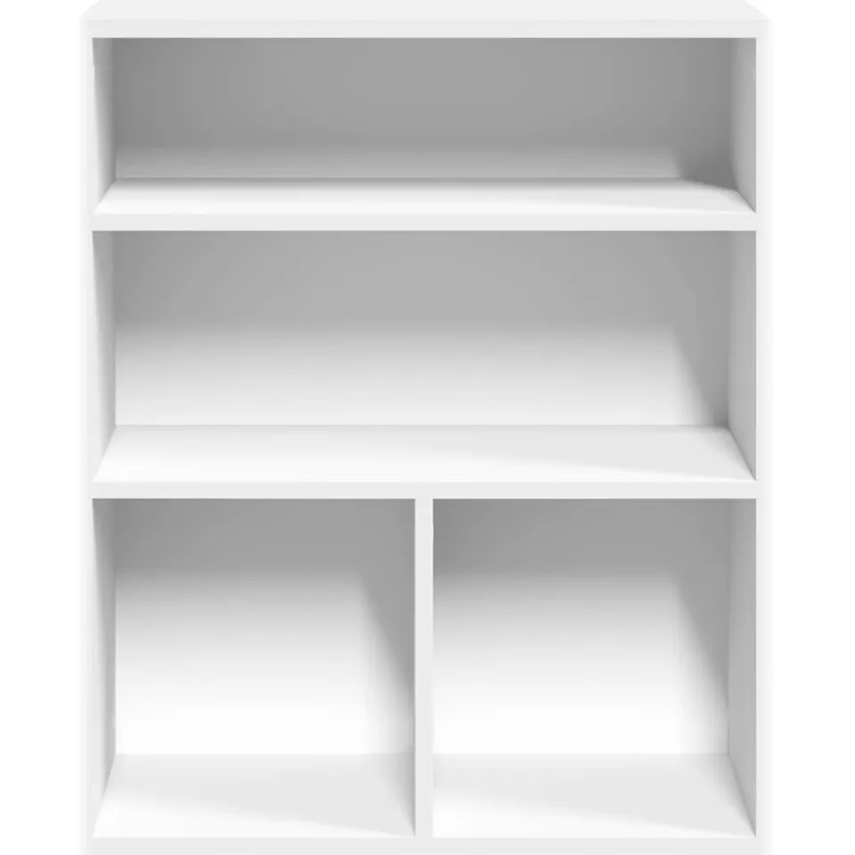 vidaXL Boekenkast 60x30x71,5 cm bewerkt hout wit, foto 4