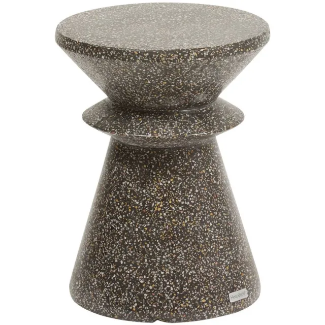 Hespéride Tuinbijzettafel van terrazzo ALTURIO Noir