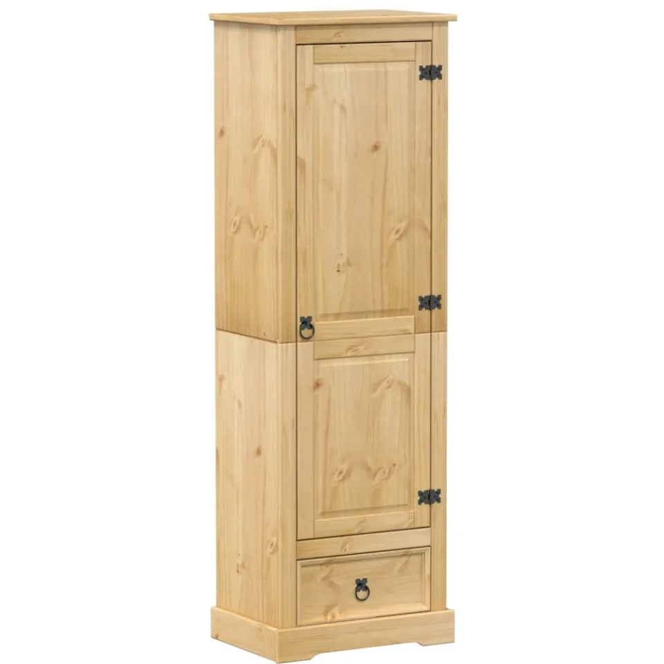 vidaXL Kledingkast Corona 55x38x170 cm massief grenenhout bruin, foto 3