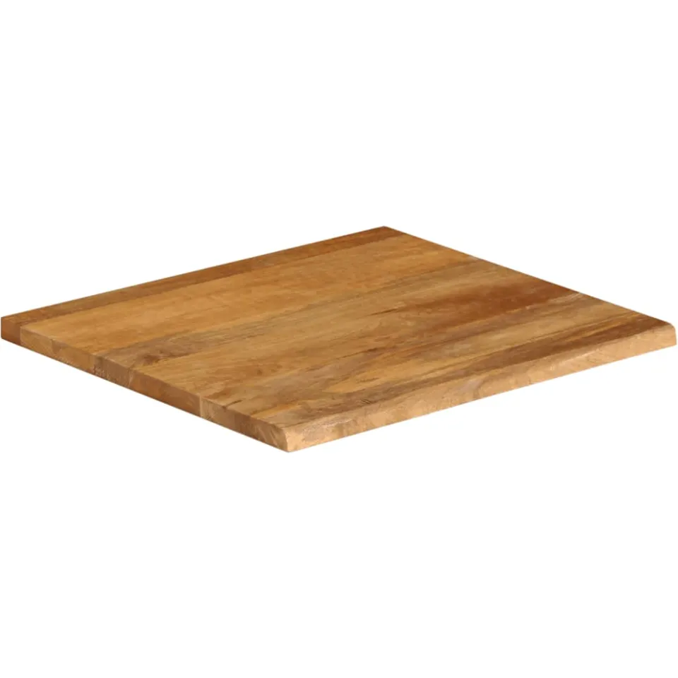 vidaXL Tafelblad met natuurlijke rand 60x60x2,5 cm massief mangohout Bruin