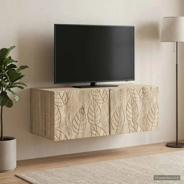 vidaXL Wandbeugel TV-kast 78,5 x 31 cm Sonoma Eiken Bewerkt hout