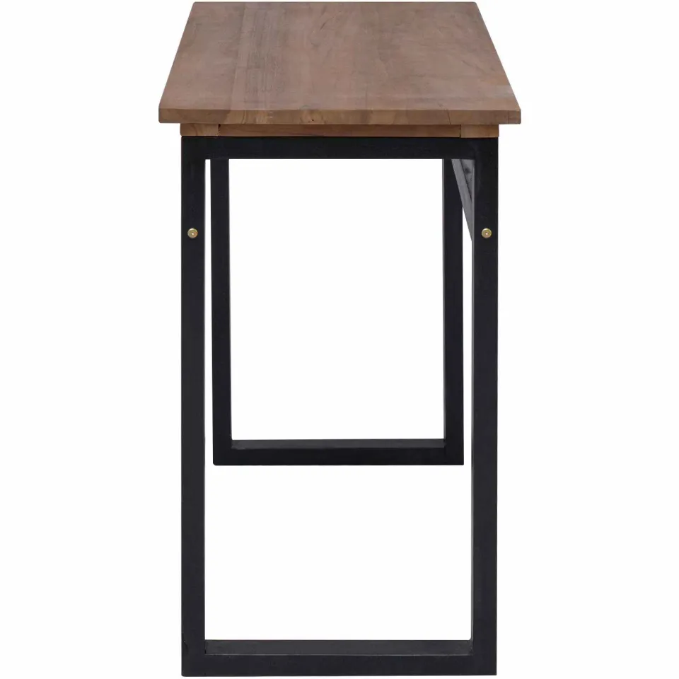 vidaXL Bureau Naturel Massief Teakhout 100 x 45 x 75cm, foto 3