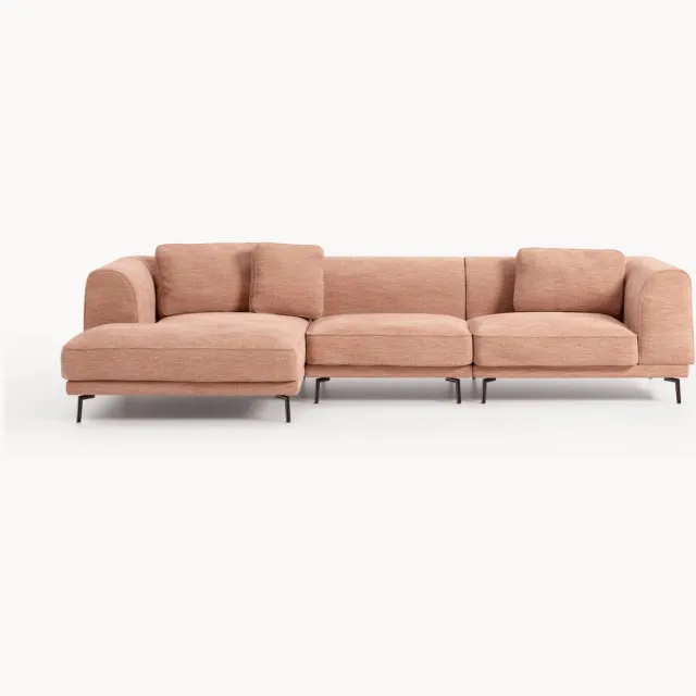 Westwing Collection Hoekbank Allpa (4-zits) Terracotta
