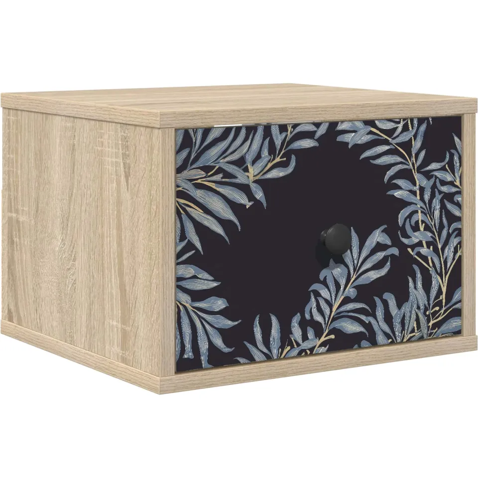 vidaXL Wandkastje DOKKUM Sonoma Eiken 36 x 33 x 25 cm Bewerkt hout Bruin