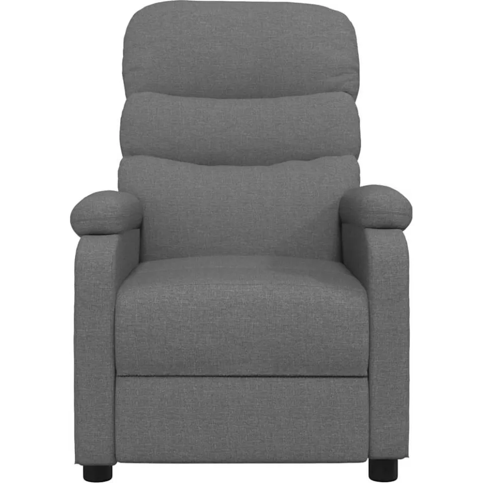 vidaXL Massagestoel stof donkergrijs