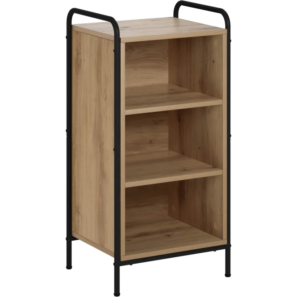 vidaXL Dressoir Artisanaal eiken 97 x 33 x 81 cm Bewerkt hout, foto 3