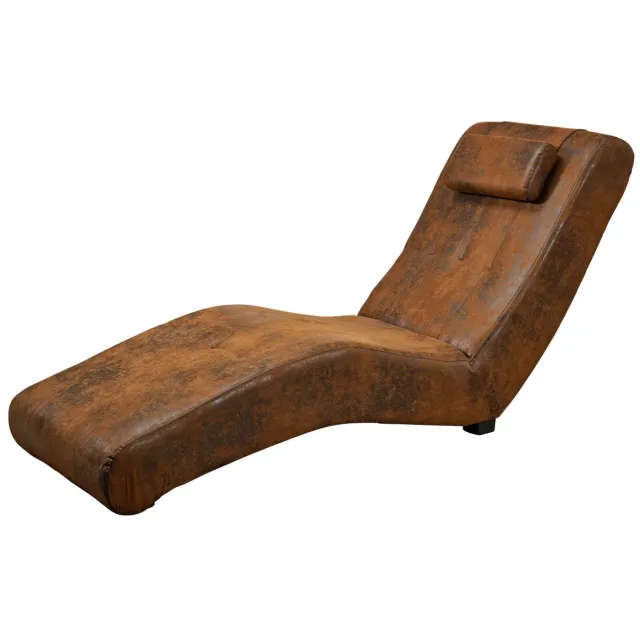 MASSIVMOEBEL24 .DE loungestoel SOFAS bruin 100% polyester 180 x 87 x 62 cm