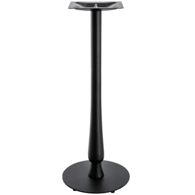 Vega Statafelzuil voor binnen Barock rond; 43x108 cm (ØxH); zwart; rond