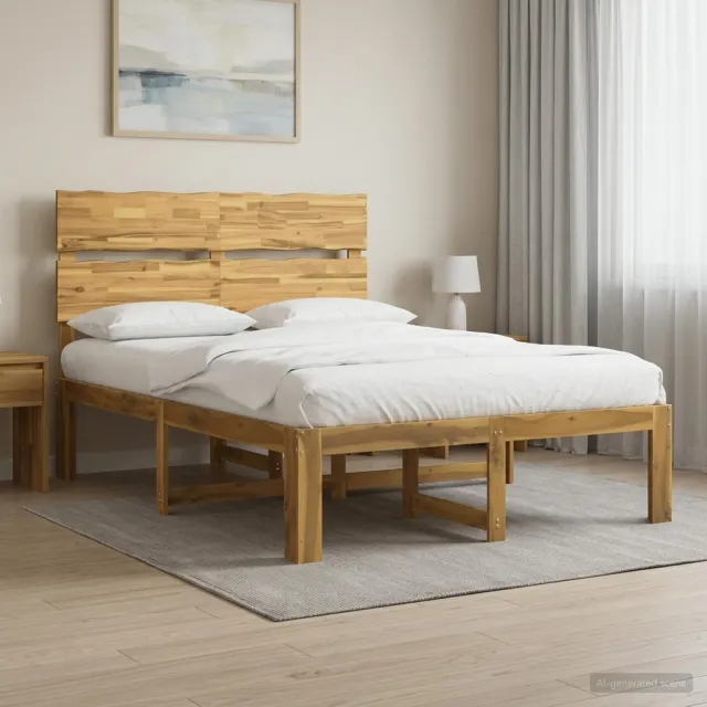 vidaXL Tweepersoonsbed met hoofdeinde ROSTOCK Wit 120 x 200 cm