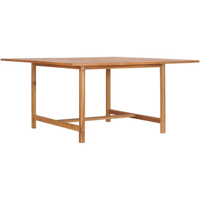 vidaXL Tuintafel 150x150x76 cm massief teakhout Bruin