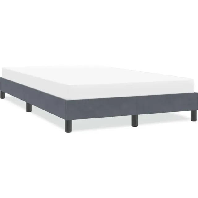 vidaXL Bedframe zonder matras 120x210 cm fluweel donkergrijs