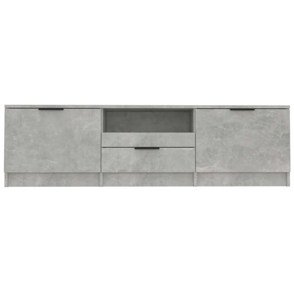 vidaXL Tv-meubel 140x35x40 cm bewerkt hout betongrijs grijs, foto 4