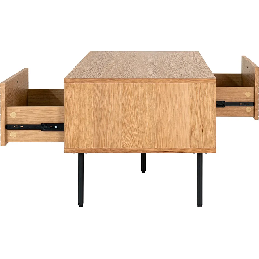 Artichok Ruben houten salontafel naturel - 100 x 50 cm, foto 5