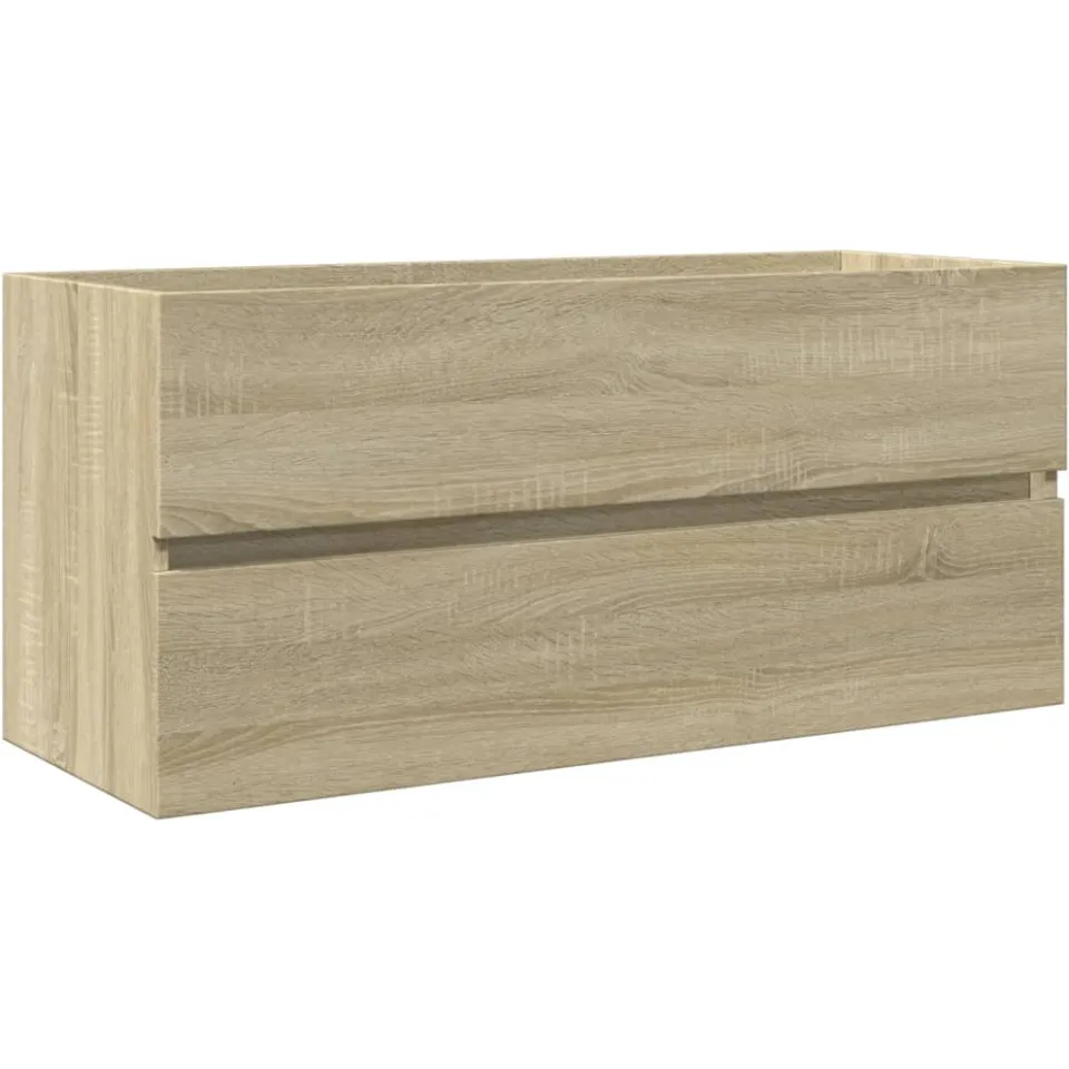 vidaXL Wastafelkast 100x38,5x45 cm bewerkt hout sonoma eikenkleurig, foto 3