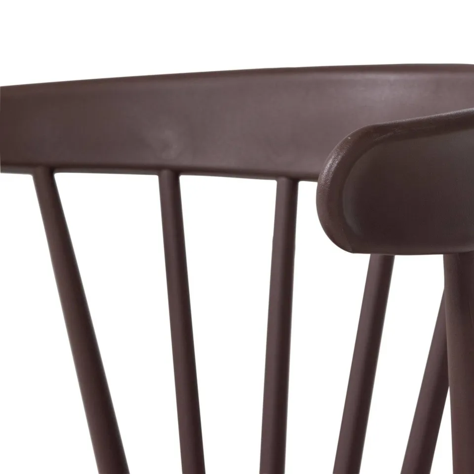WOOOD Bliss Tuinstoelen - Kunststof - Jadegroen - Set van 2 paars/bruin, foto 5