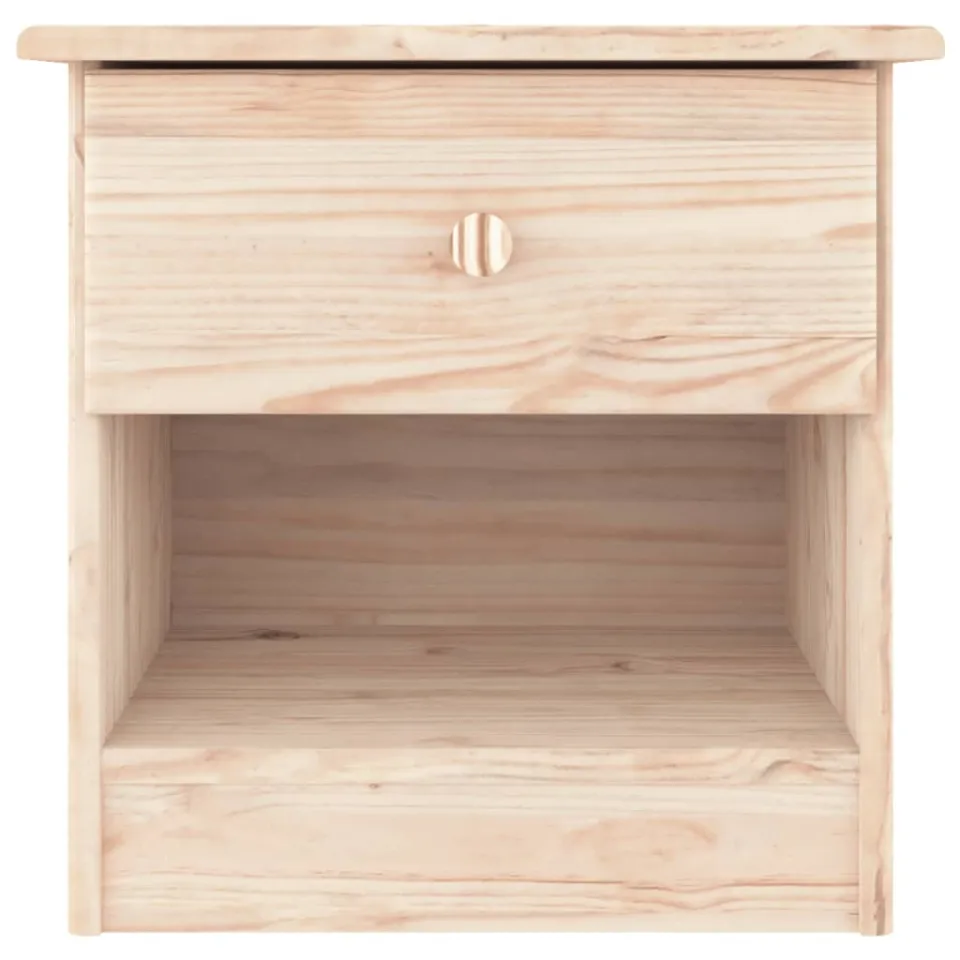 vidaXL Nachtkastje ALTA 41x35x41 cm massief grenenhout Bruin