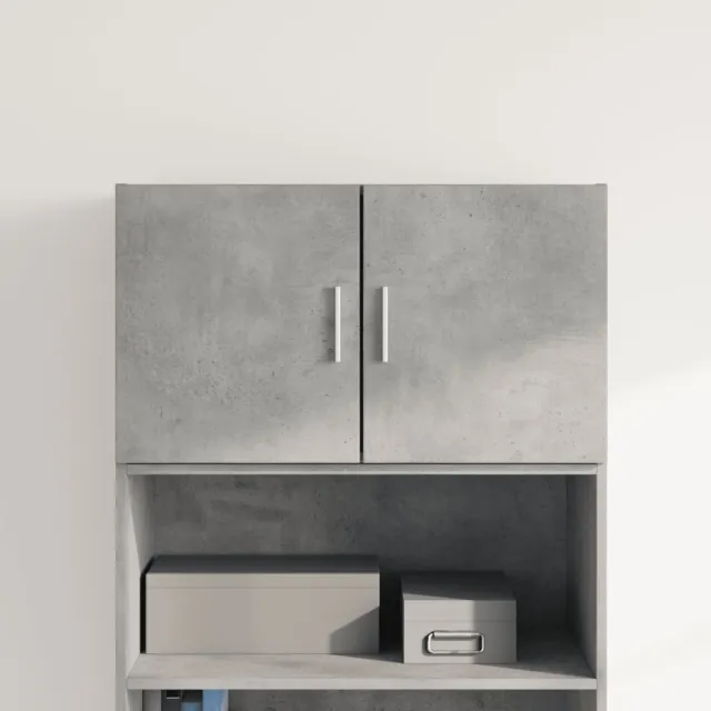 vidaXL Wandkast 70x42,5x40 cm bewerkt hout betongrijs